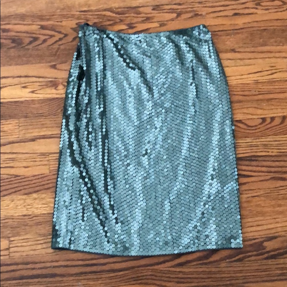 Gorgeous Green Sequin Pencil Skirt.